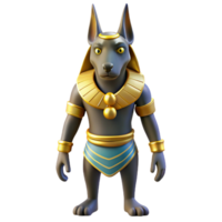 sumptuous unforgettable Anubis, Egyptian god of the dead. NO BACKGROUND with Transparent Background. png