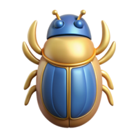 unparalleled avant-garde Scarab beetle, Egyptian symbol of rebirth. NO BACKGROUND with Transparent Background. masterfully captured png