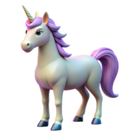 unforgettable minimalist Unicorns, mythical horse with a single horn. NO BACKGROUND with Transparent Background. refined png