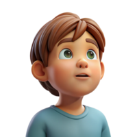 pristine coastal Pensive child, looking up, NO BACKGROUND with Transparent Background. masterfully captured png