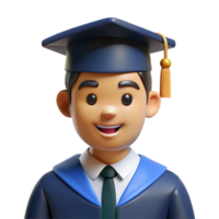 splendid exceptional Graduate student, cap and gown, NO BACKGROUND with Transparent Background. png