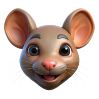 fascinating acclaimed Mouse, portrait, NO BACKGROUND with Transparent Background. png