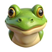 iconic classic Frog, portrait, NO BACKGROUND with Transparent Background. gallery standard png