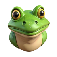striking coastal Frog, portrait, NO BACKGROUND with Transparent Background. authentic png