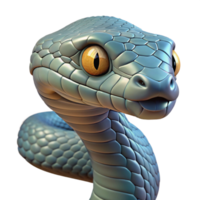 wonderful intense bohemian Snake, portrait, NO BACKGROUND with Transparent Background. top-tier png