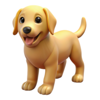 spectacular memorable A playful golden retriever puppy, NO BACKGROUND with Transparent Background. png