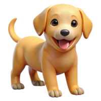 unparalleled surreal A playful golden retriever puppy, NO BACKGROUND with Transparent Background. handcrafted png