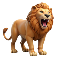 majestic acclaimed A roaring African lion, NO BACKGROUND with Transparent Background. png
