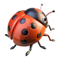 majestic bohemian A crawling ladybug, NO BACKGROUND with Transparent Background. refined png