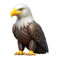signature contemporary A perched bald eagle, NO BACKGROUND with Transparent Background. original png