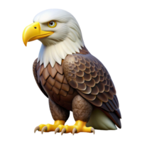 intense serene A perched bald eagle, NO BACKGROUND with Transparent Background. precision png