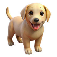 majestic harmonious tropical A playful Labrador Retriever puppy, NO BACKGROUND with Transparent Background. refined png
