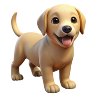 sumptuous urban A playful Labrador Retriever puppy, NO BACKGROUND with Transparent Background. 4K png