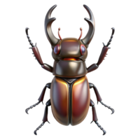 unforgettable victorian A stag beetle, NO BACKGROUND with Transparent Background. masterfully captured png