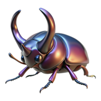 spectacular coastal A rhinoceros beetle, NO BACKGROUND with Transparent Background. sharp png