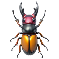 striking urban A stag beetle, NO BACKGROUND with Transparent Background. gallery standard png