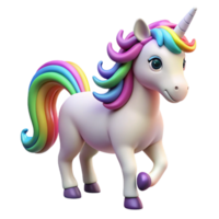 unparalleled traditional A mystical unicorn with a rainbow mane and tail. NO BACKGROUND with Transparent Background. exclusive png