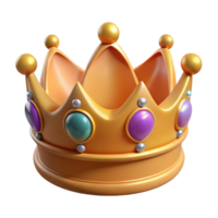 intense wonderful A regal crown adorned with precious gems. NO BACKGROUND with Transparent Background. high quality png