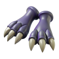 timeless gothic A pair of clawed dragon feet. NO BACKGROUND with Transparent Background. original png