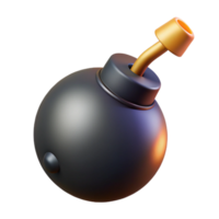 sought-after contemporary A stylized, cartoon bomb with a lit fuse. NO BACKGROUND with Transparent Background. masterfully captured png