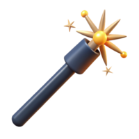 passionate serene A magic wand with sparks emanating from the tip. NO BACKGROUND with Transparent Background. artisan png
