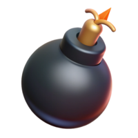 unparalleled rustic A stylized, cartoon bomb with a lit fuse. NO BACKGROUND with Transparent Background. refined png