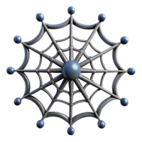 joyful radiant A single, realistic spider web with dew drops. NO BACKGROUND with Transparent Background. original png