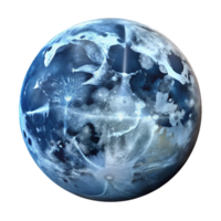 remarkable elegant A single, realistic full moon. NO BACKGROUND with Transparent Background. top-tier png
