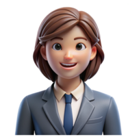 magnificent creative Smiling businesswoman in a suit, NO BACKGROUND with Transparent Background. original png