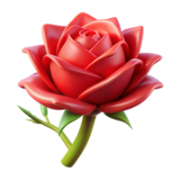 signature abstract Red rose with thorns, NO BACKGROUND with Transparent Background. high resolution png