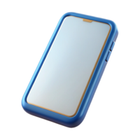 magnificent harmonious industrial Mobile phone with blank screen, NO BACKGROUND with Transparent Background. flawless png