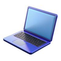 wonderful dynamic tropical Laptop computer with open screen, NO BACKGROUND with Transparent Background. crisp png