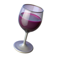 mesmerizing joyful impressionist Wine glass, NO BACKGROUND with Transparent Background. authentic png