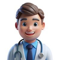mysterious extraordinary Doctor with stethoscope, NO BACKGROUND with Transparent Background. high resolution png