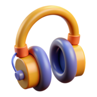 reflexivo radiante fones de ouvido com cordão, não fundo com transparente fundo. impecável png