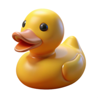 stunning surreal Rubber duck, NO BACKGROUND with Transparent Background. authentic png