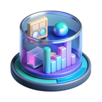 nostalgic mesmerizing Advanced holographic display showing complex data, NO BACKGROUND with Transparent Background. original png