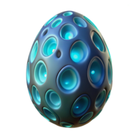 standout modern Alien egg with bioluminescent patterns, NO BACKGROUND with Transparent Background. 8K png