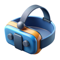 intense splendid Advanced virtual reality headset with sensors, NO BACKGROUND with Transparent Background. 4K png