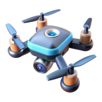 mesmerizing mysterious gothic High-tech security drone with rotating cameras, NO BACKGROUND with Transparent Background. handcrafted png
