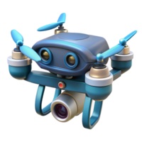 immaculate calm abstract High-tech security drone with rotating cameras, NO BACKGROUND with Transparent Background. genuine png