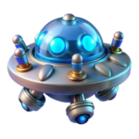 vibrant quintessential Complex alien technology with pulsating lights, NO BACKGROUND with Transparent Background. png