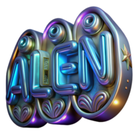 inspired vintage Intricate alien writing with glowing symbols, NO BACKGROUND with Transparent Background. masterfully captured png