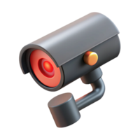 vibrant gothic Security camera with blinking red light NO BACKGROUND with Transparent Background. handcrafted png