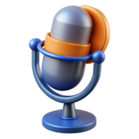 tranquil radiant Microphone with pop filter NO BACKGROUND with Transparent Background. detailed png