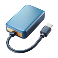 standout rustic External hard drive with USB cable NO BACKGROUND with Transparent Background. detailed png