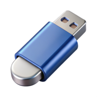 vibrant playful classic USB flash drive with metal casing NO BACKGROUND with Transparent Background. premium png