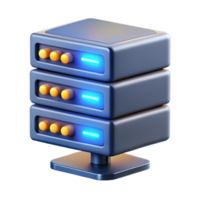 apaixonado deslumbrante servidor prateleira com piscando luzes não fundo com transparente fundo. fresco png