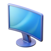 notable vintage Computer monitor with curved screen NO BACKGROUND with Transparent Background. luxury png