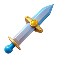 splendid minimalist Excalibur, King Arthur's sword, NO BACKGROUND with Transparent Background. original png